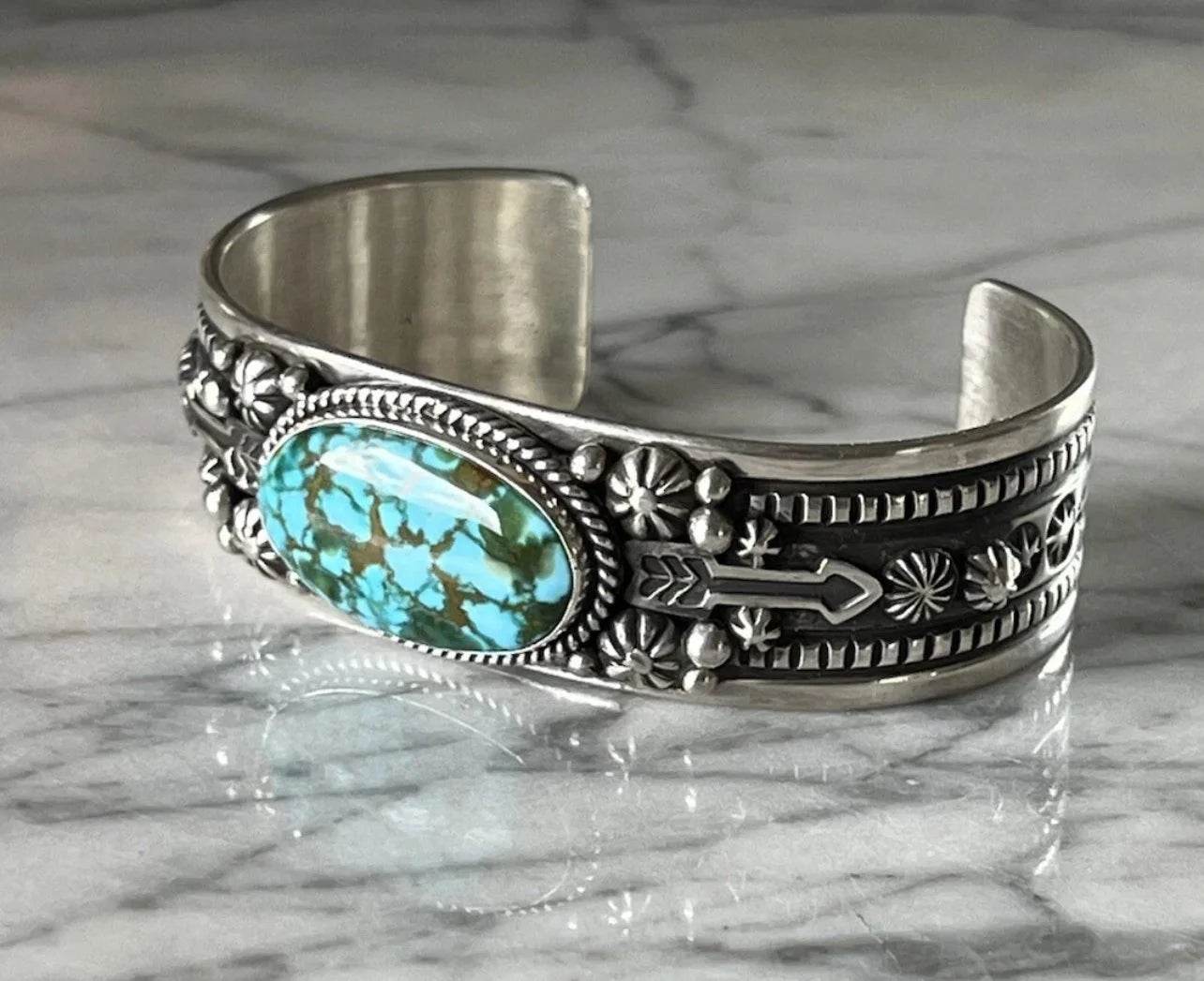 Happy Piasso Kingman Turquoise Sterling Cuff