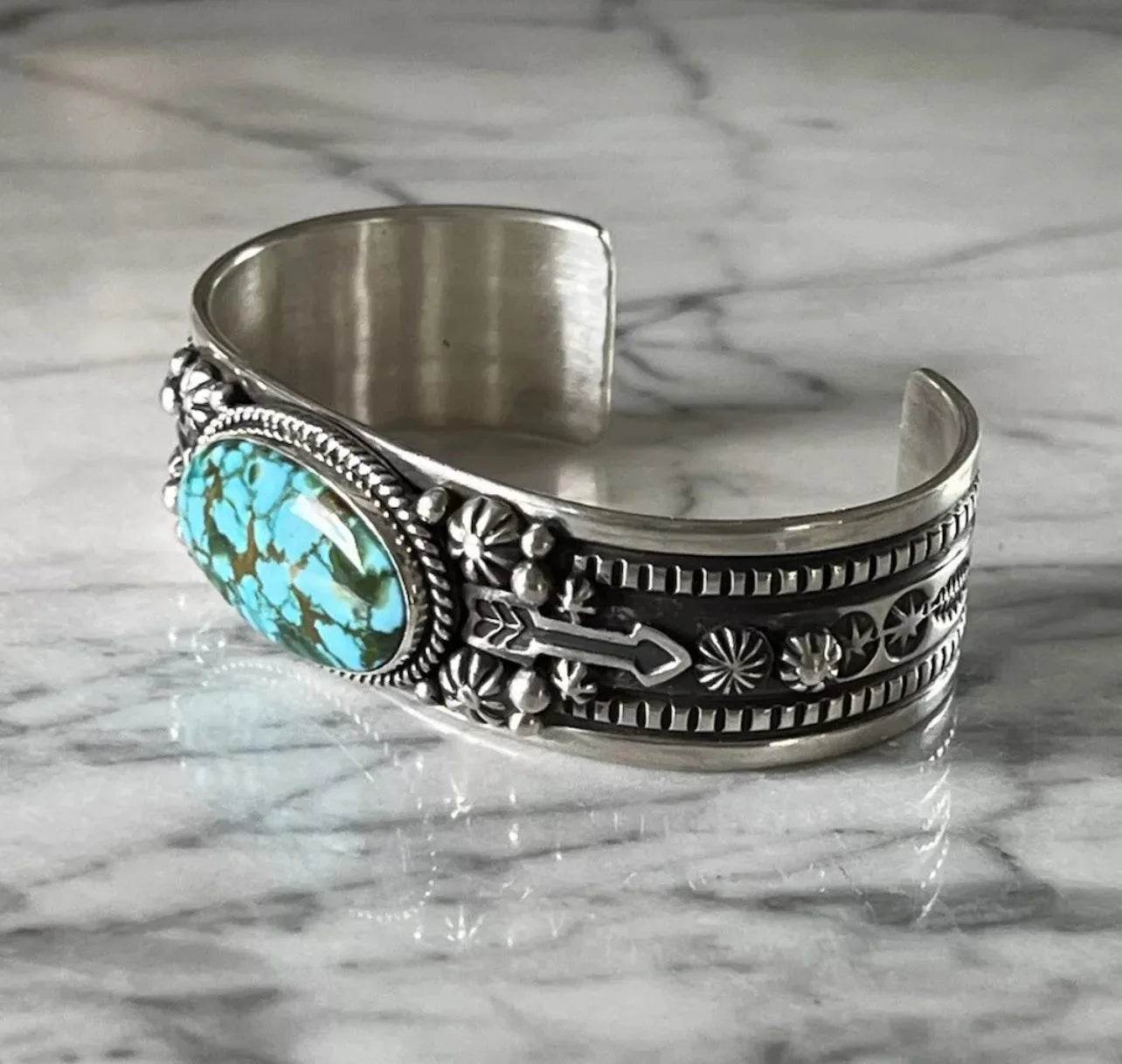 Happy Piasso Kingman Turquoise Sterling Cuff