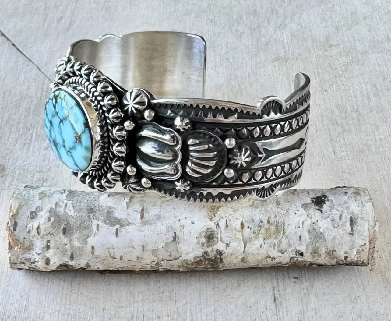 Happy Piasso Kingman Turquoise Sterling Cuff