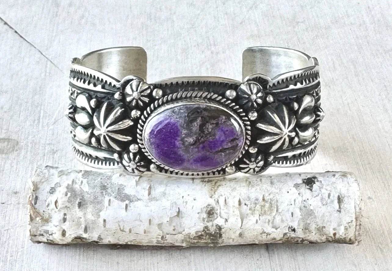 Happy Piasso Sugilite Sterling Cuff