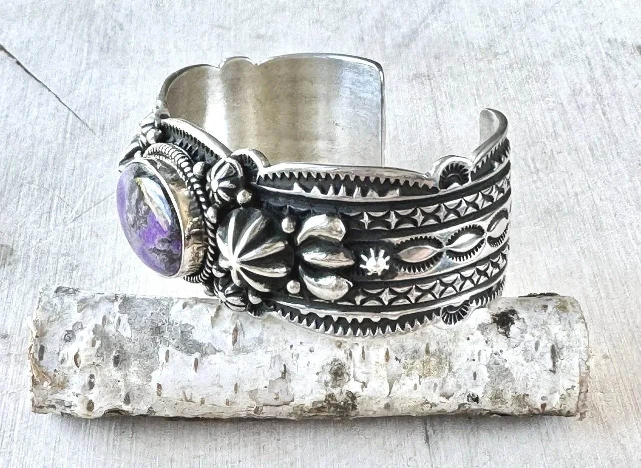 Happy Piasso Sugilite Sterling Cuff