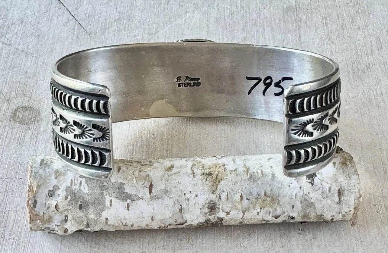 Happy Piasso White Buffalo Sterling Cuff