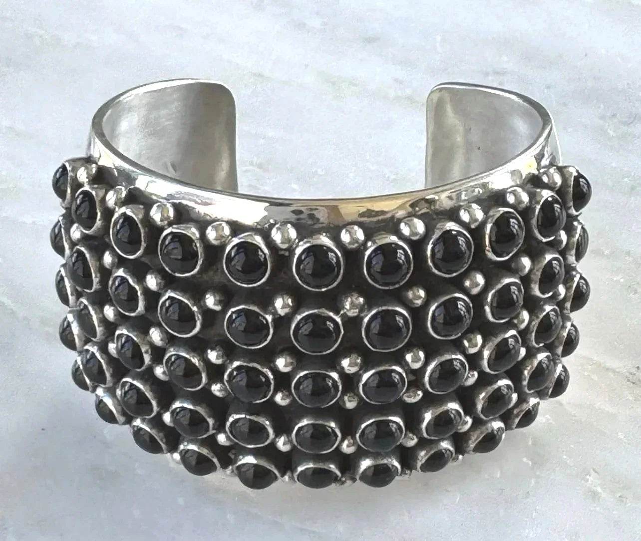 Happy Piasso Onyx Sterling Cuff