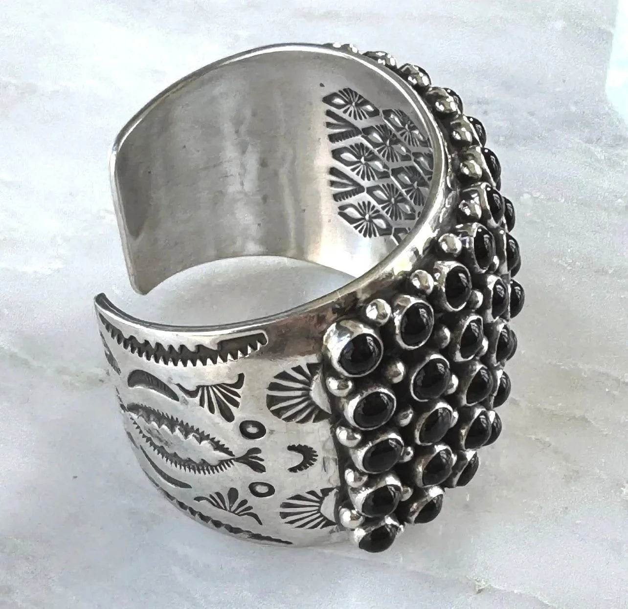 Happy Piasso Onyx Sterling Cuff