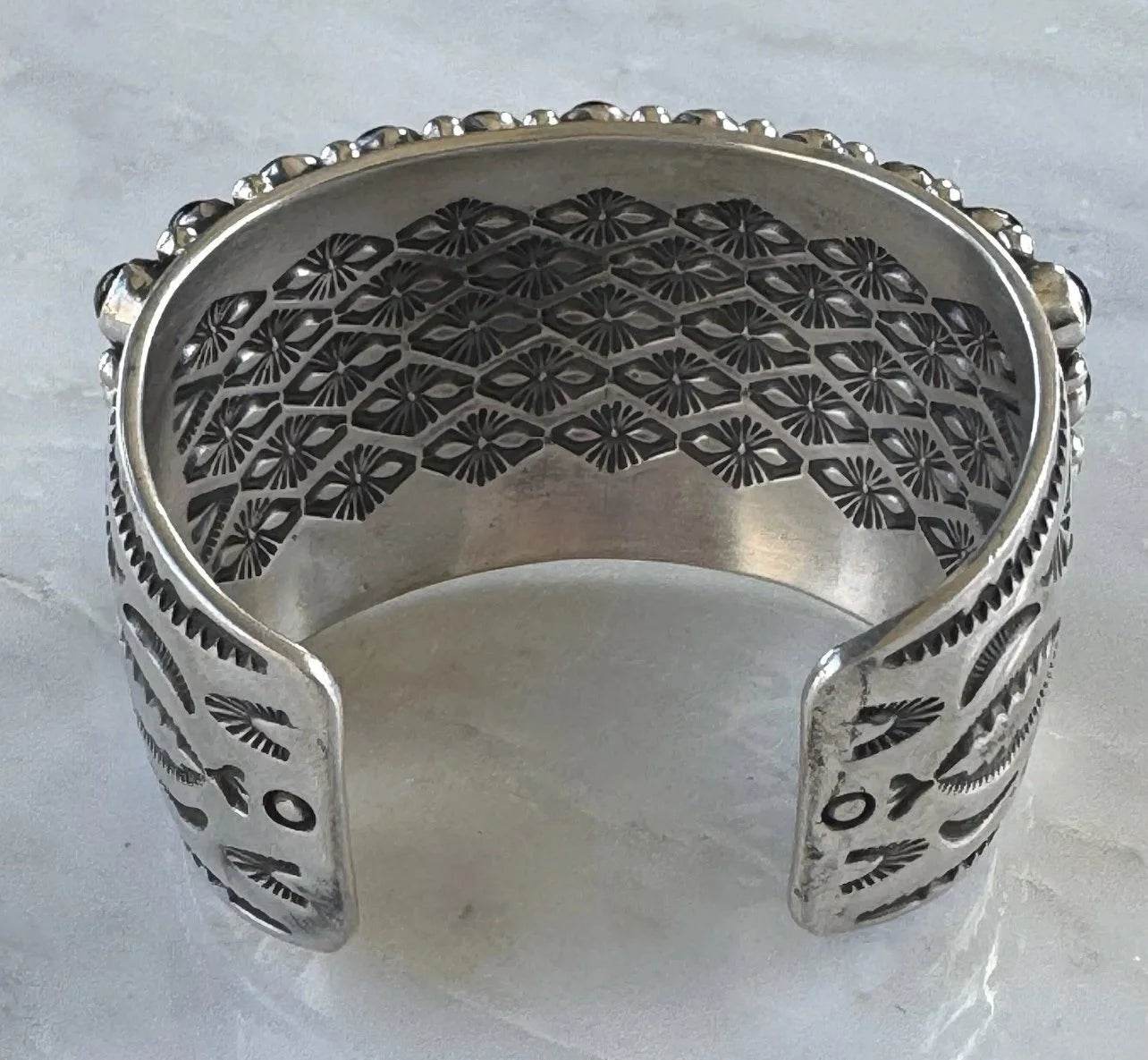 Happy Piasso Onyx Sterling Cuff