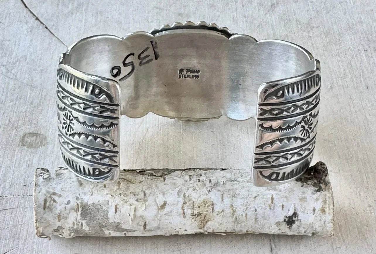 Happy Piasso White Buffalo Sterling Cuff