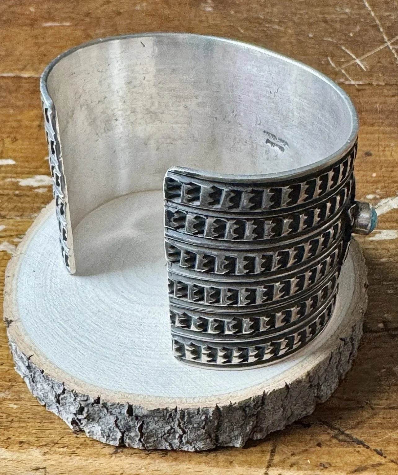 Tsosie White Sterling Thunderbird Cuff