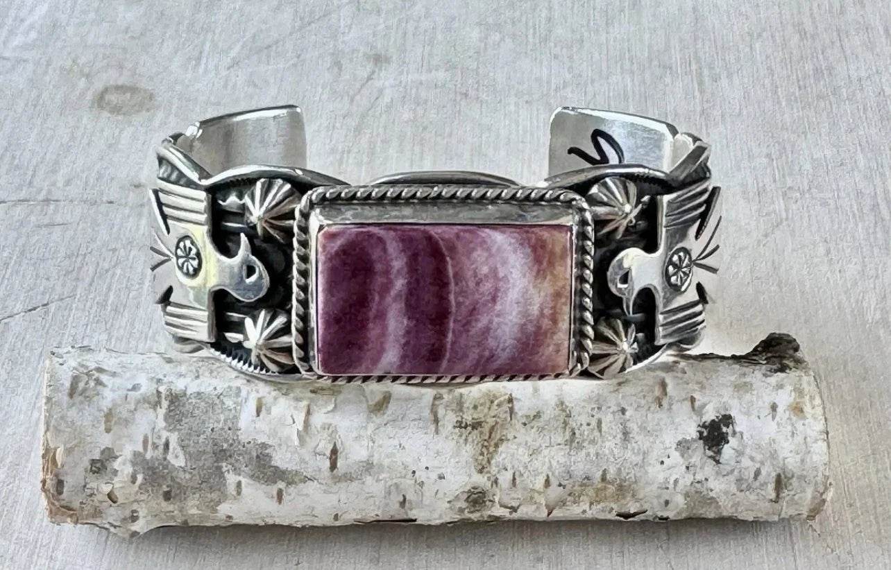 Purple Spiny Oyster Thunderbird Cuff