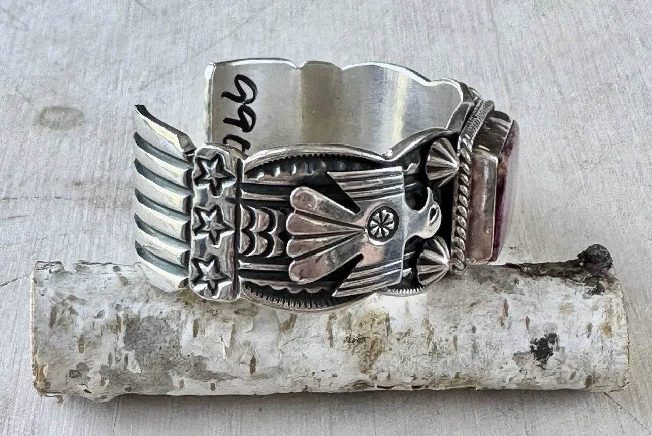Purple Spiny Oyster Thunderbird Cuff