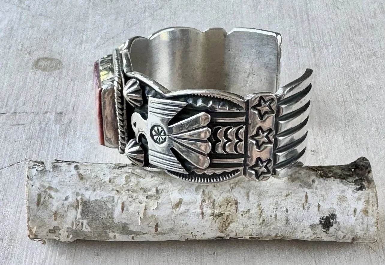 Purple Spiny Oyster Thunderbird Cuff