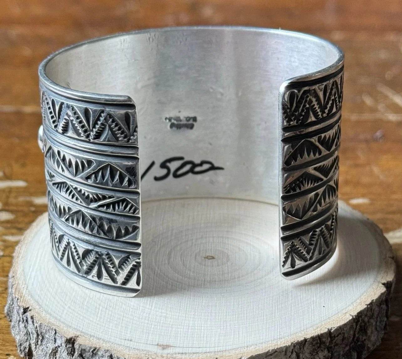 Tsosie White Sterling Thunderbird Cuff