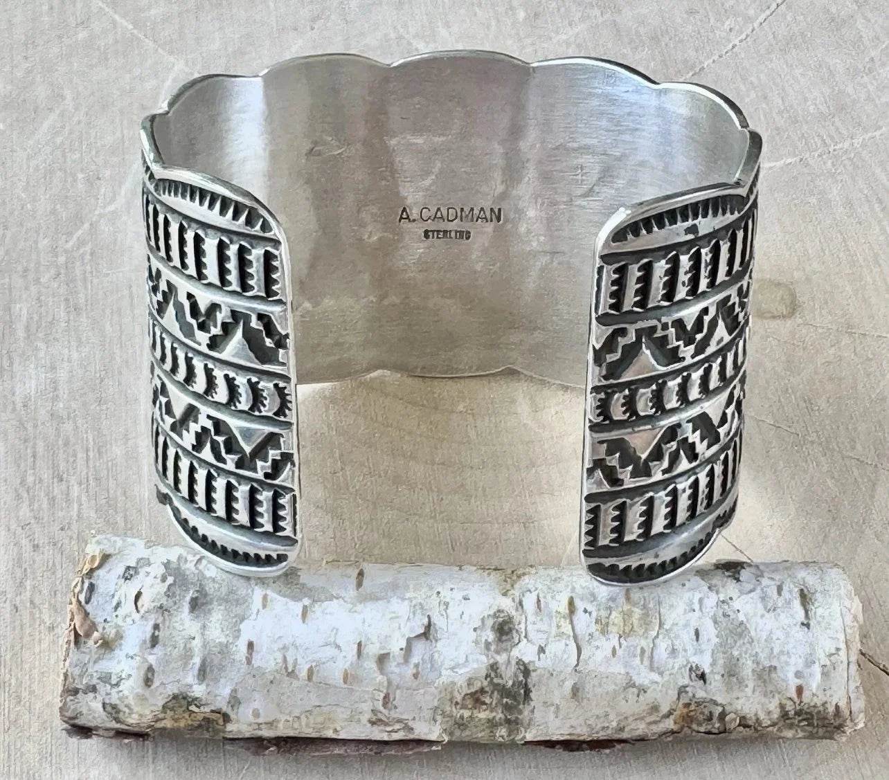 Navajo Andy Cadman White Buffalo & Sterling Cuff