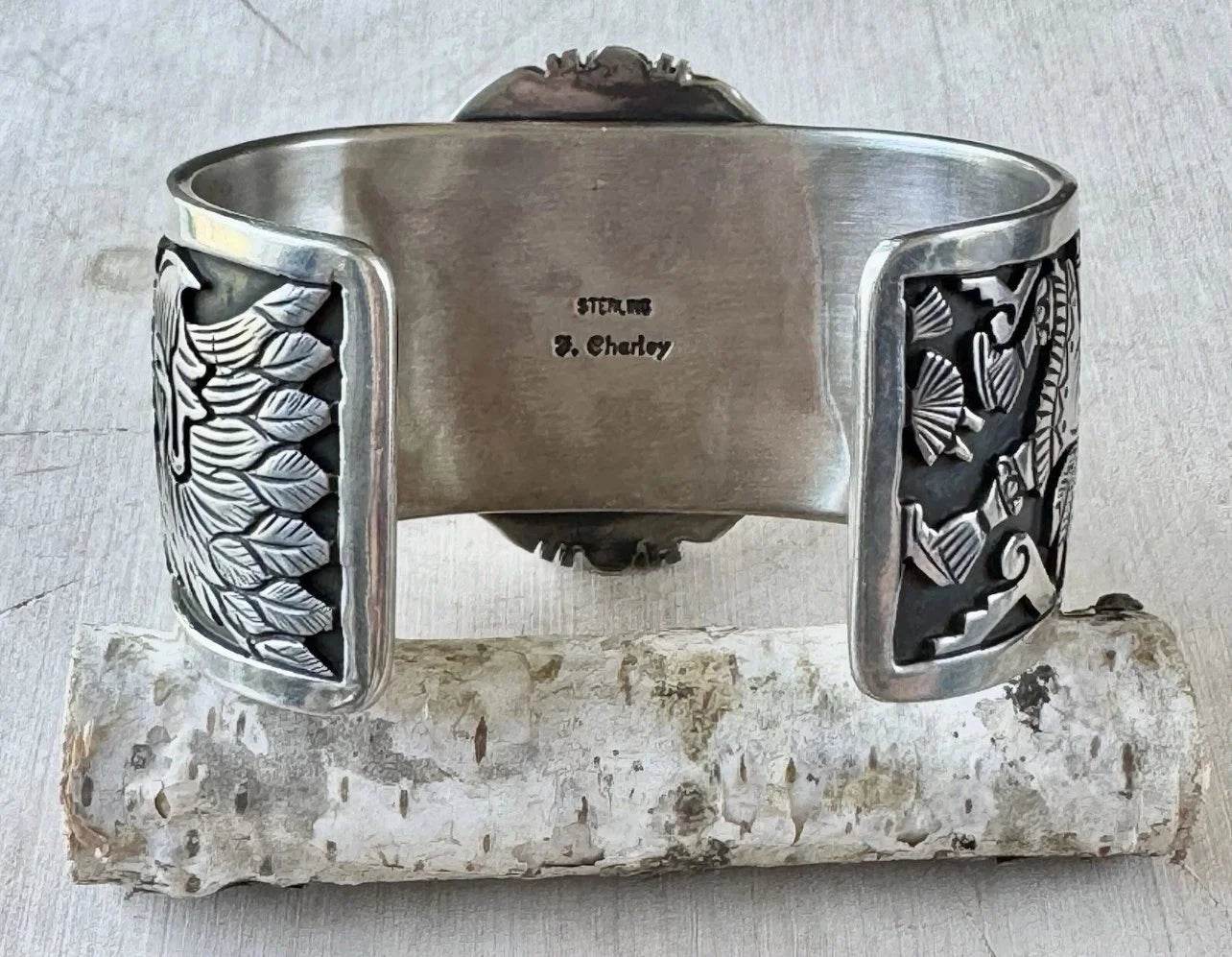 Kingman Turquoise Storyteller Cuff
