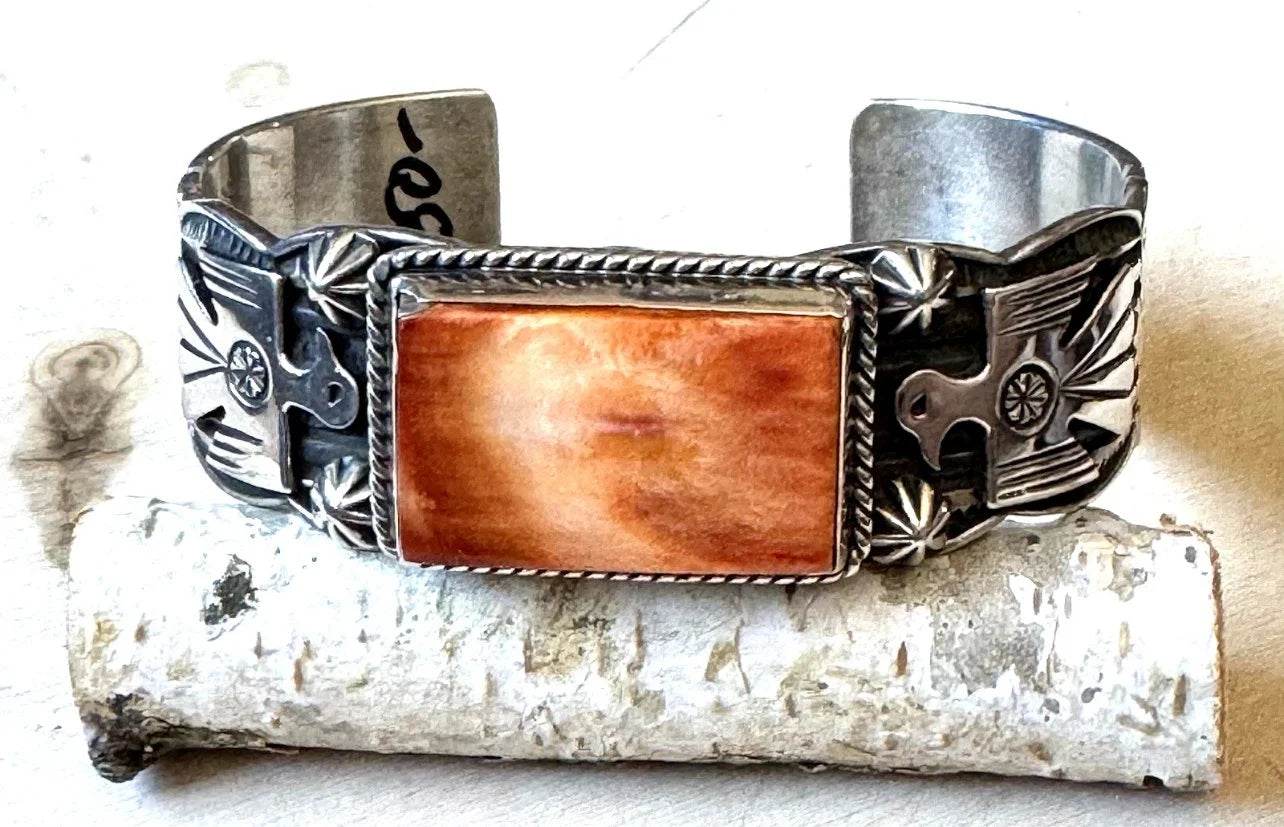 Navajo Andy Cadman White Buffalo & Sterling Cuff