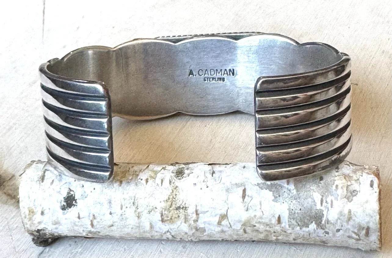 Navajo Andy Cadman White Buffalo & Sterling Cuff