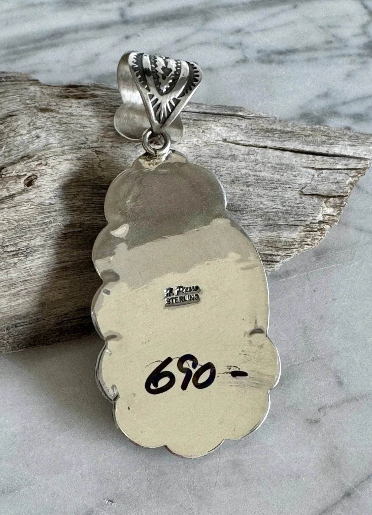 Happy Piasso White Buffalo Pendant