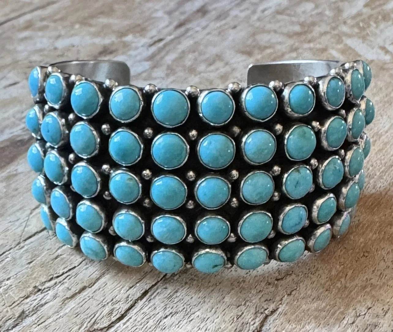 Sleeping Beauty Turquoise 5 Row Cuff