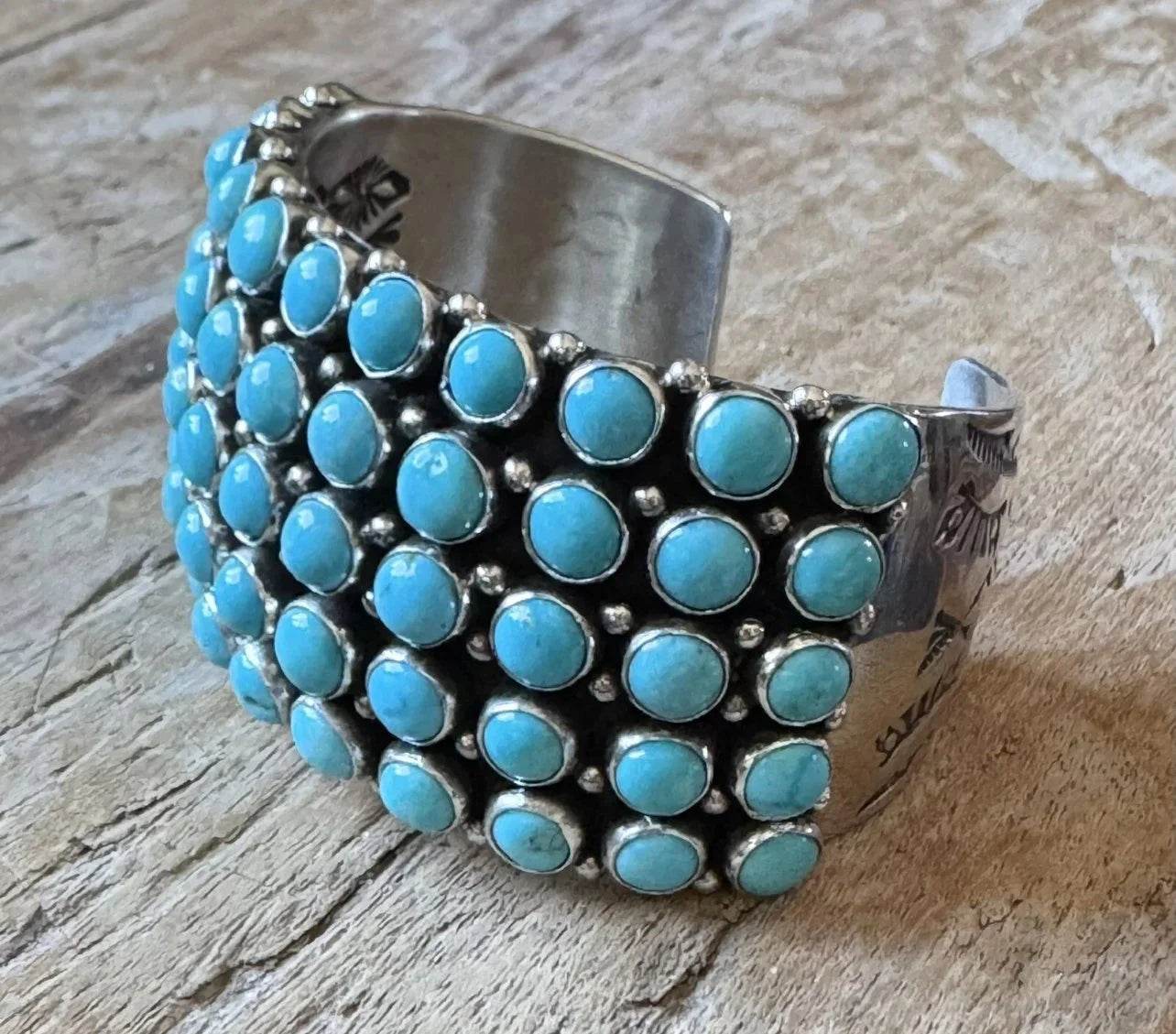 Sleeping Beauty Turquoise 5 Row Cuff