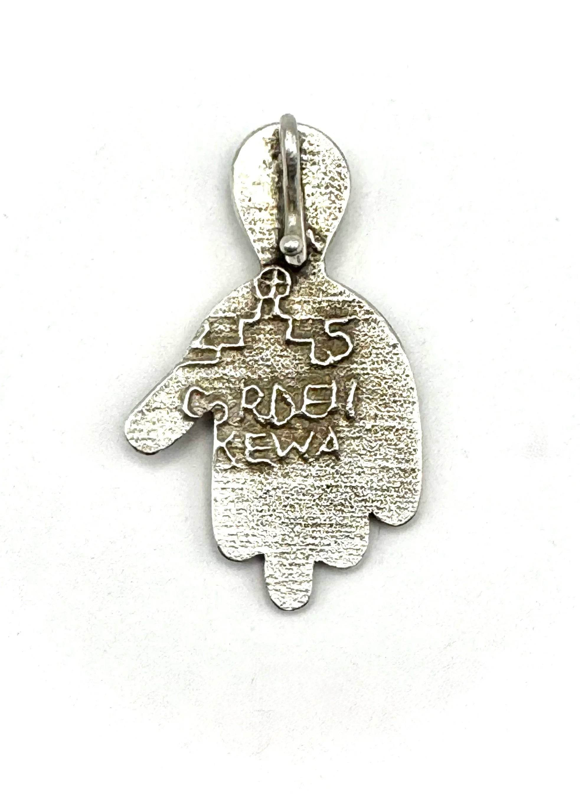 Tufa Cast Turquoise Hand Pendant