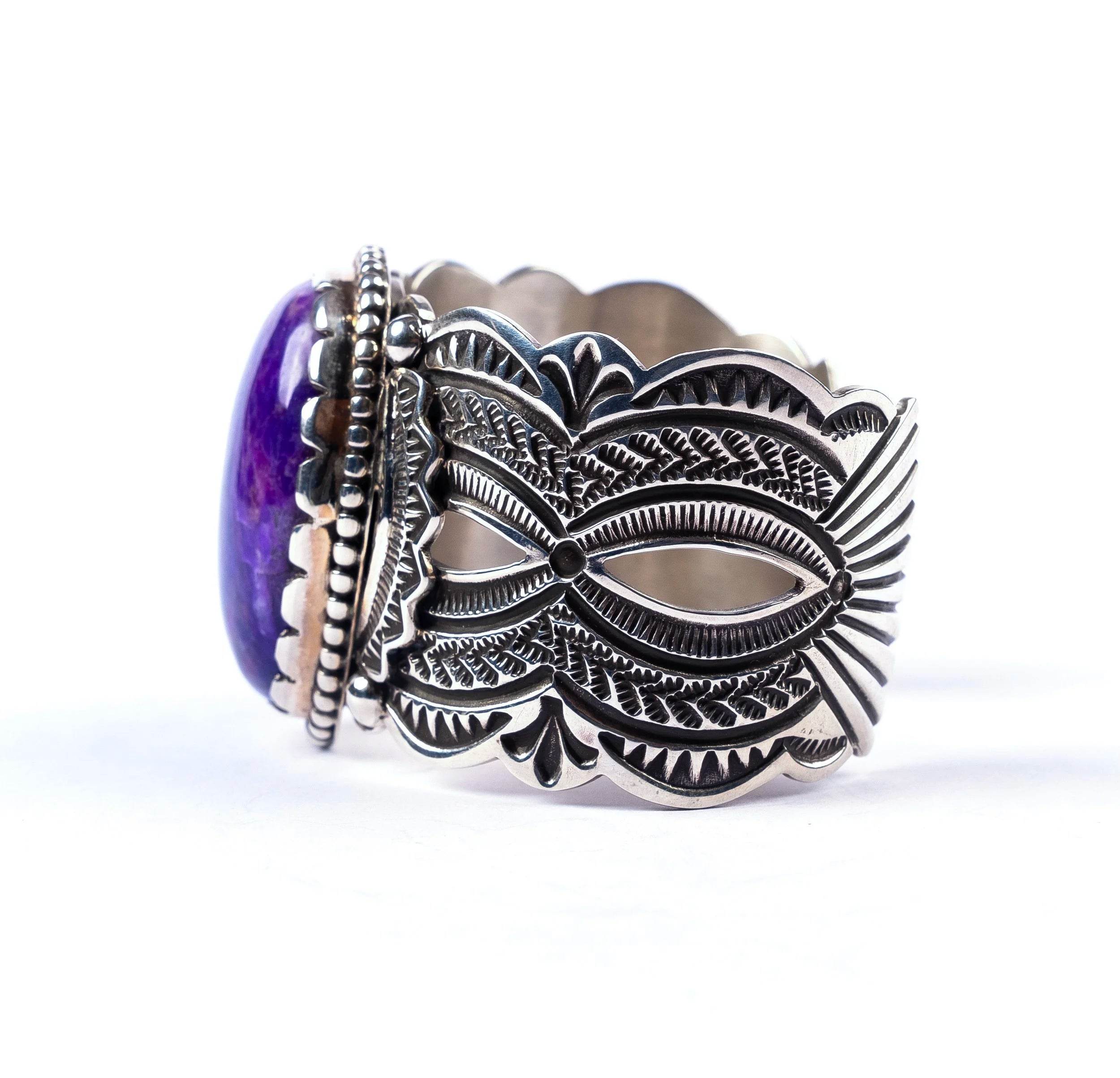 Sugilite Sterling Cuff