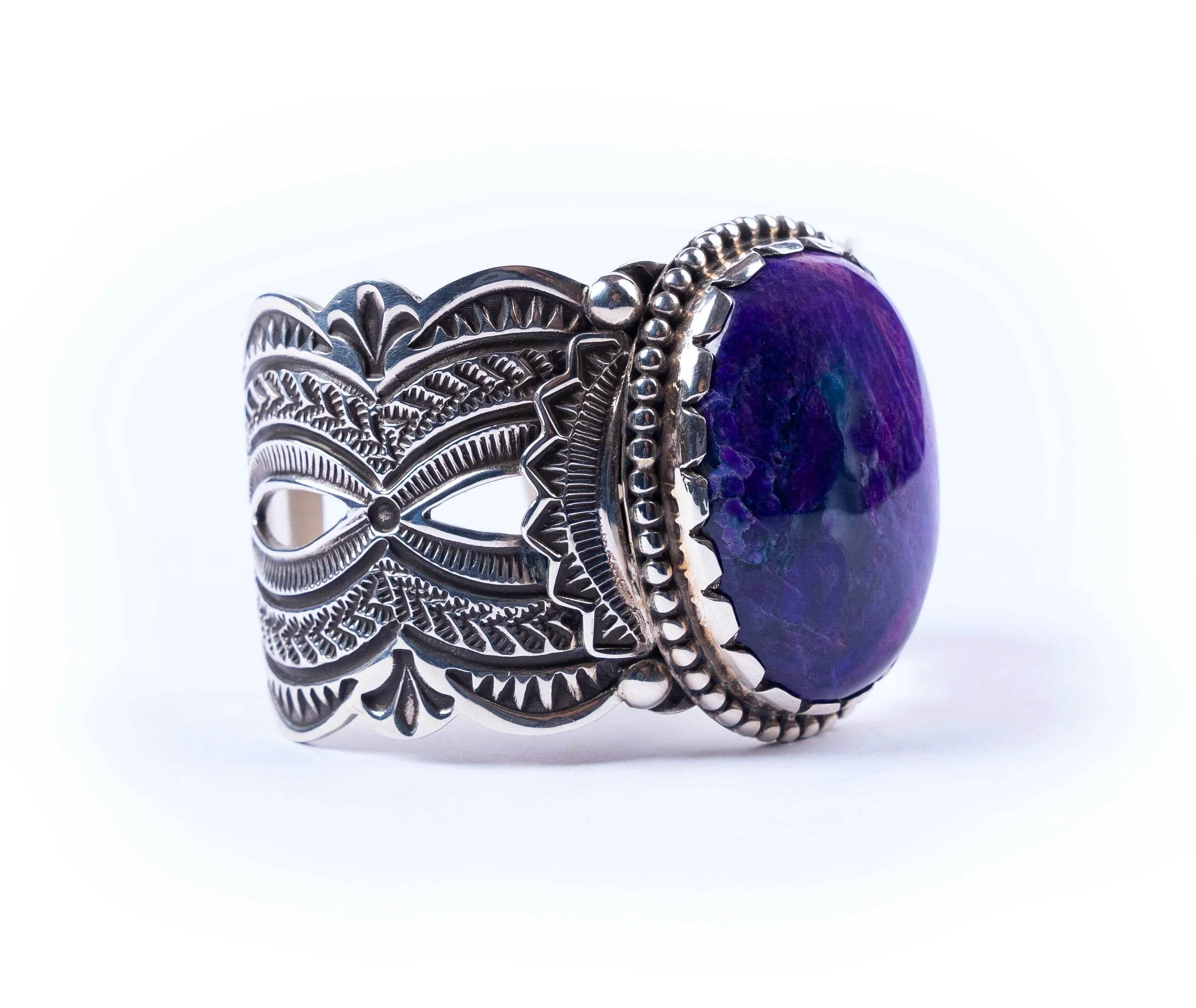 Sugilite Sterling Cuff