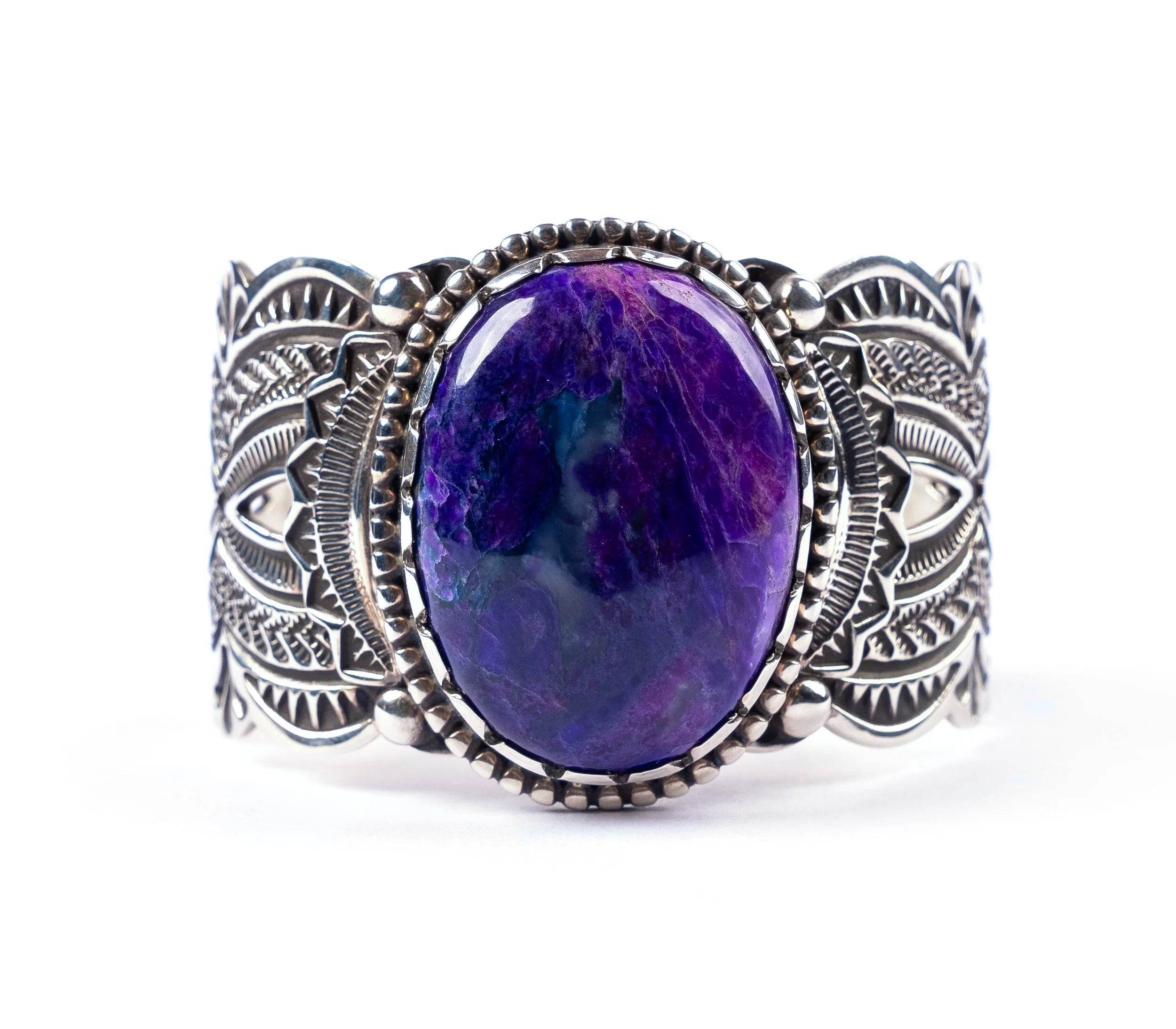 Sugilite Sterling Cuff