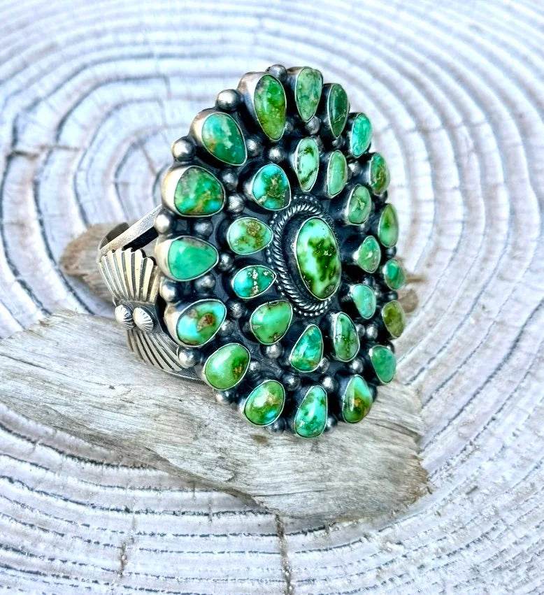 Turquoise Cluster Cuff